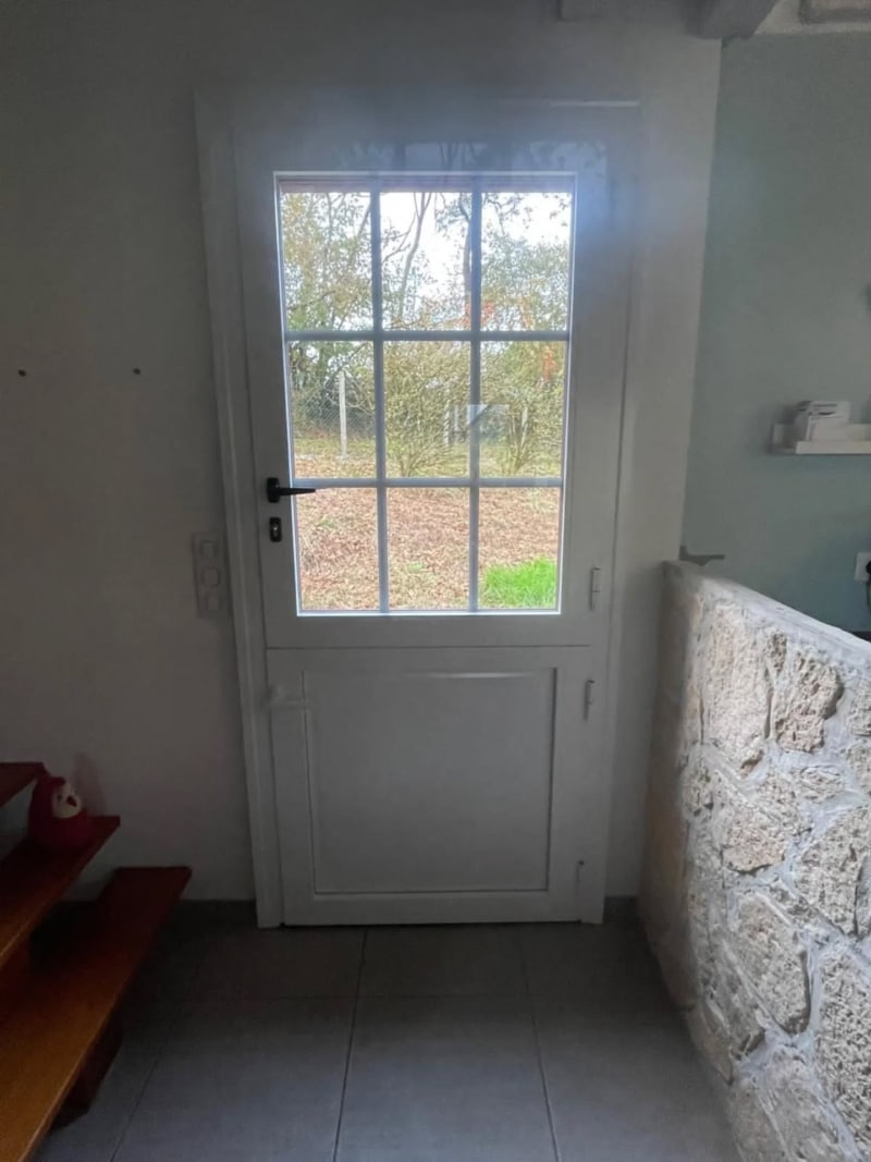 portes fermières en aluminium posées par hontabal 2