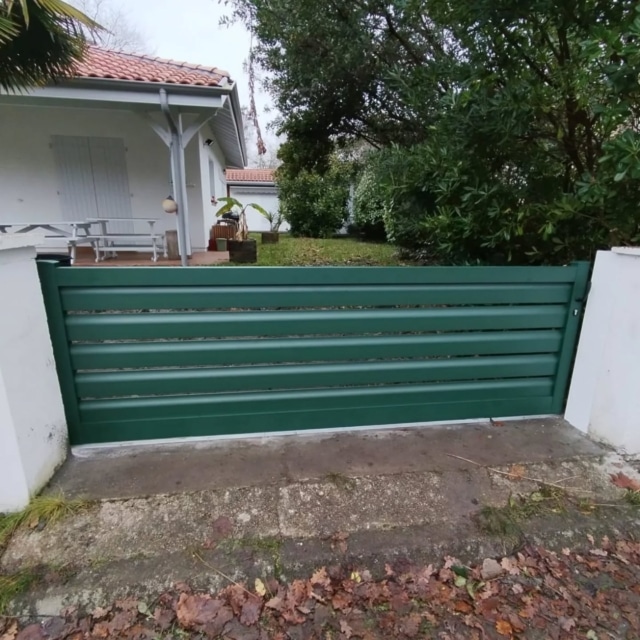 fabrication et pose portail messanges landes 1