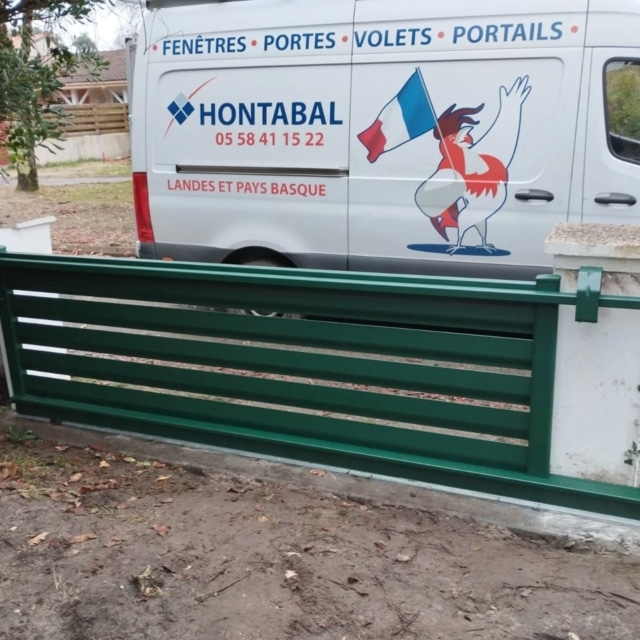 fabrication et pose portail messanges landes 2