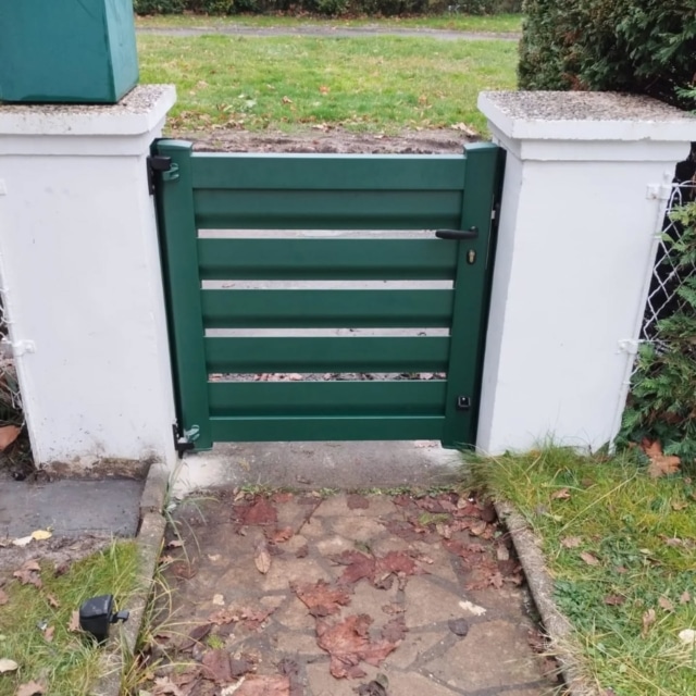 fabrication et pose portillon messanges landes 1