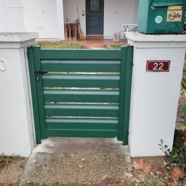 fabrication et pose portillon messanges landes