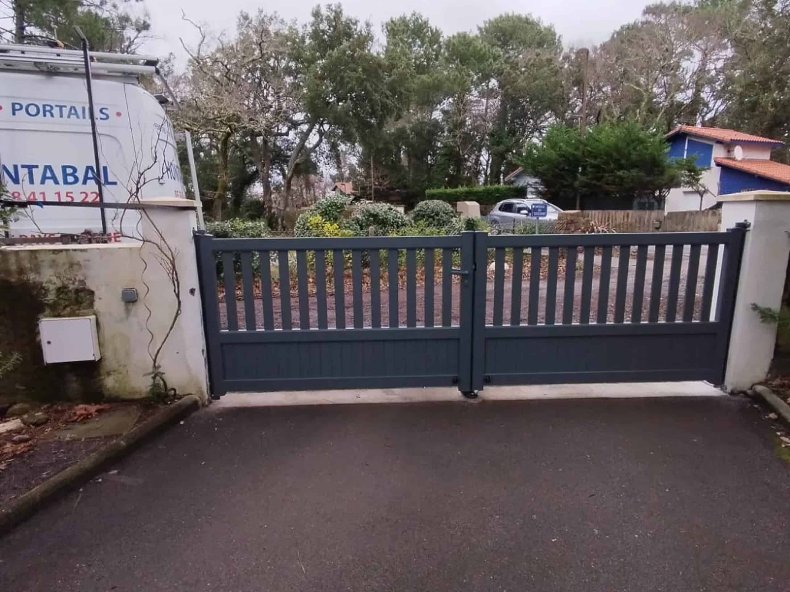 portail portillon littletown aluminium seignosse landes 2