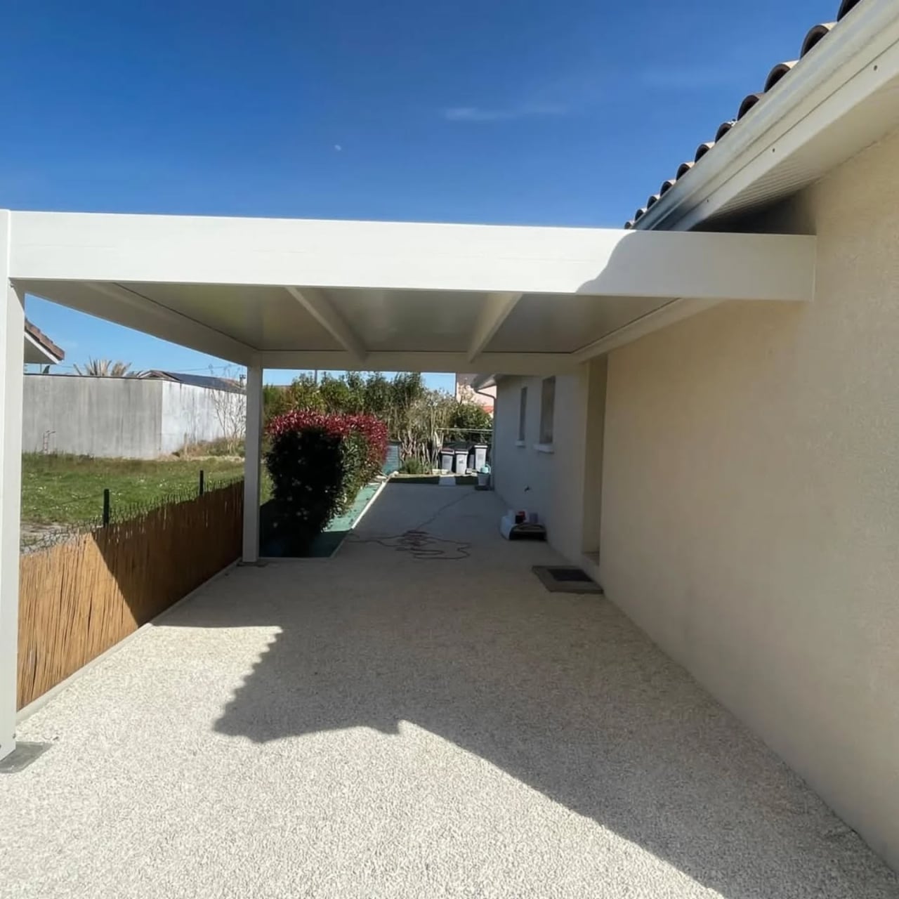 installation carport aluminium soustons landes 1