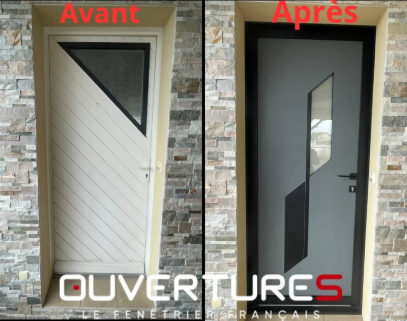 porte entree aluminium papillis saint vincent de tyrosse