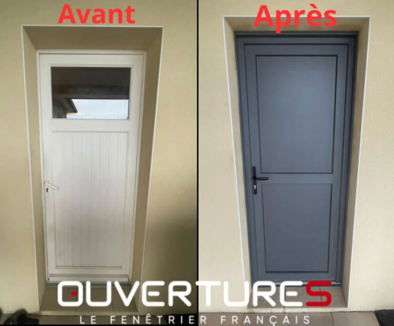 porte service pvc gris basalte saint vincent de tyrosse