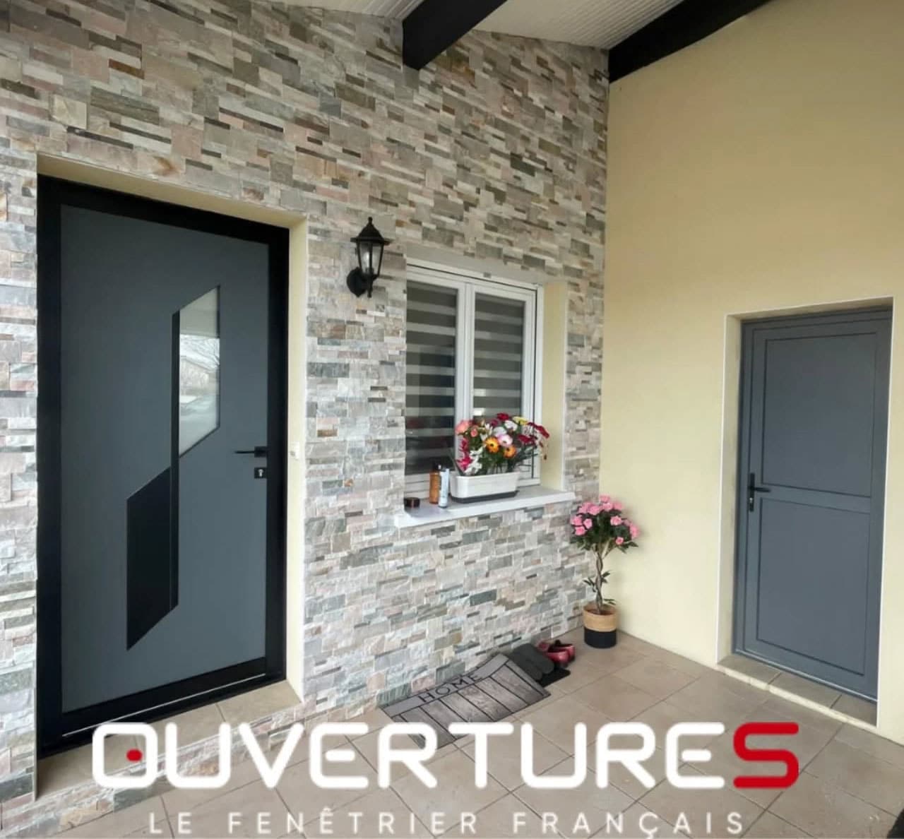Rénovation menuiseries extérieures dans les Landes par Hontabal – porte d'entrée aluminium